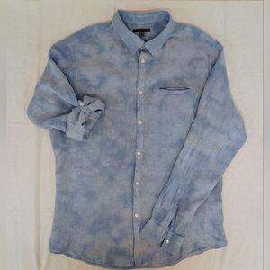 John Varvatos Light Blue Casual Button Down Shirt XXL